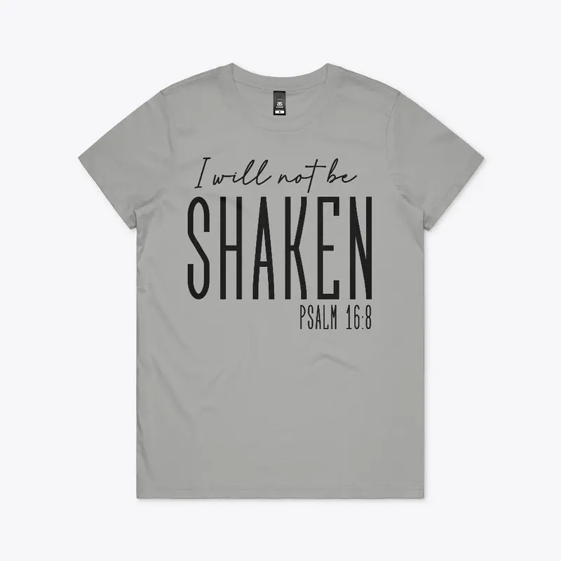 Psalm 16:8 Graphic Women's Maple Tee