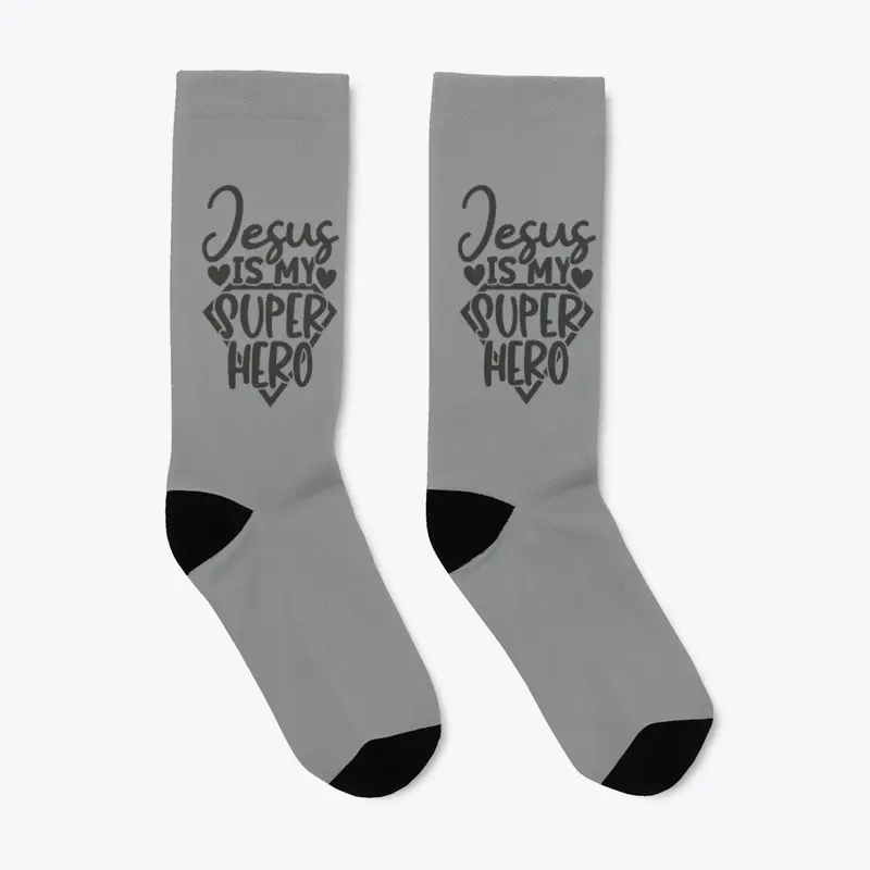 Jesus is my Super Hero Crew Socks