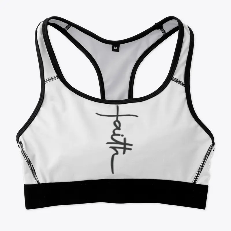 Faith Graphic print Sports Bra