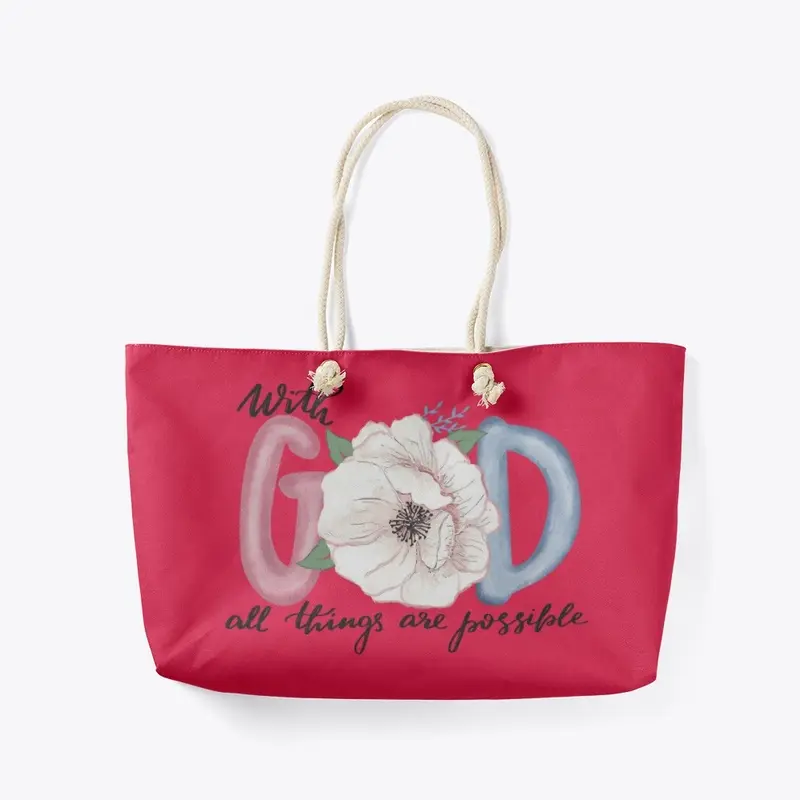 Bible verse Weekender Tote