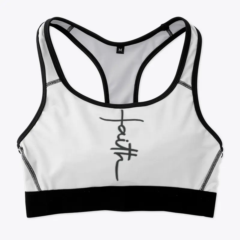 Faith Graphic print Sports Bra