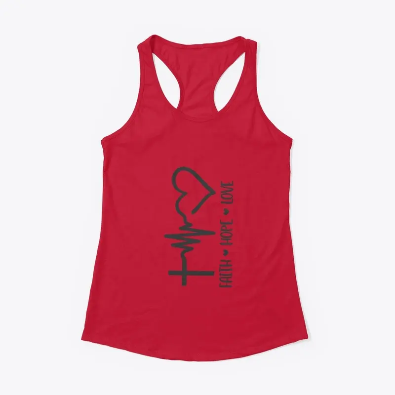 Faith, Hope, Love Women's Racerback Tank